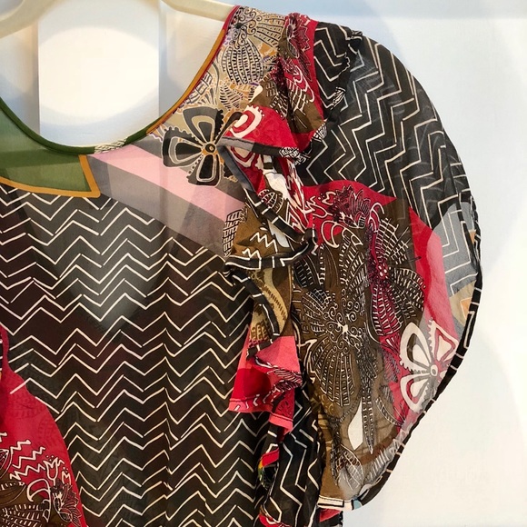 Anthropologie Coverup XS - EUC 100% Silk - Picture 5 of 8